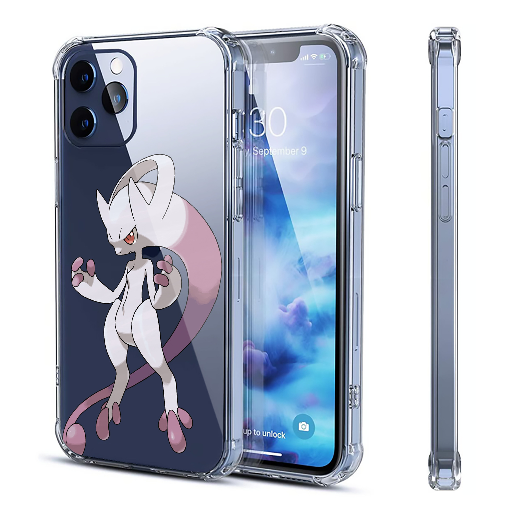 （画像用） ポケットモンスター Pokémon 【iPhone 12シリーズ対応】透明スマホケース（クリアソフトケース）
